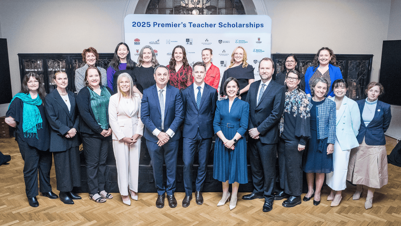 2025 NSW Premiers Teacher Scholarship recipients