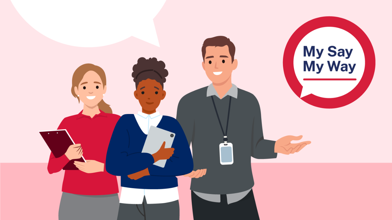 Animated graphic of 3 teachers