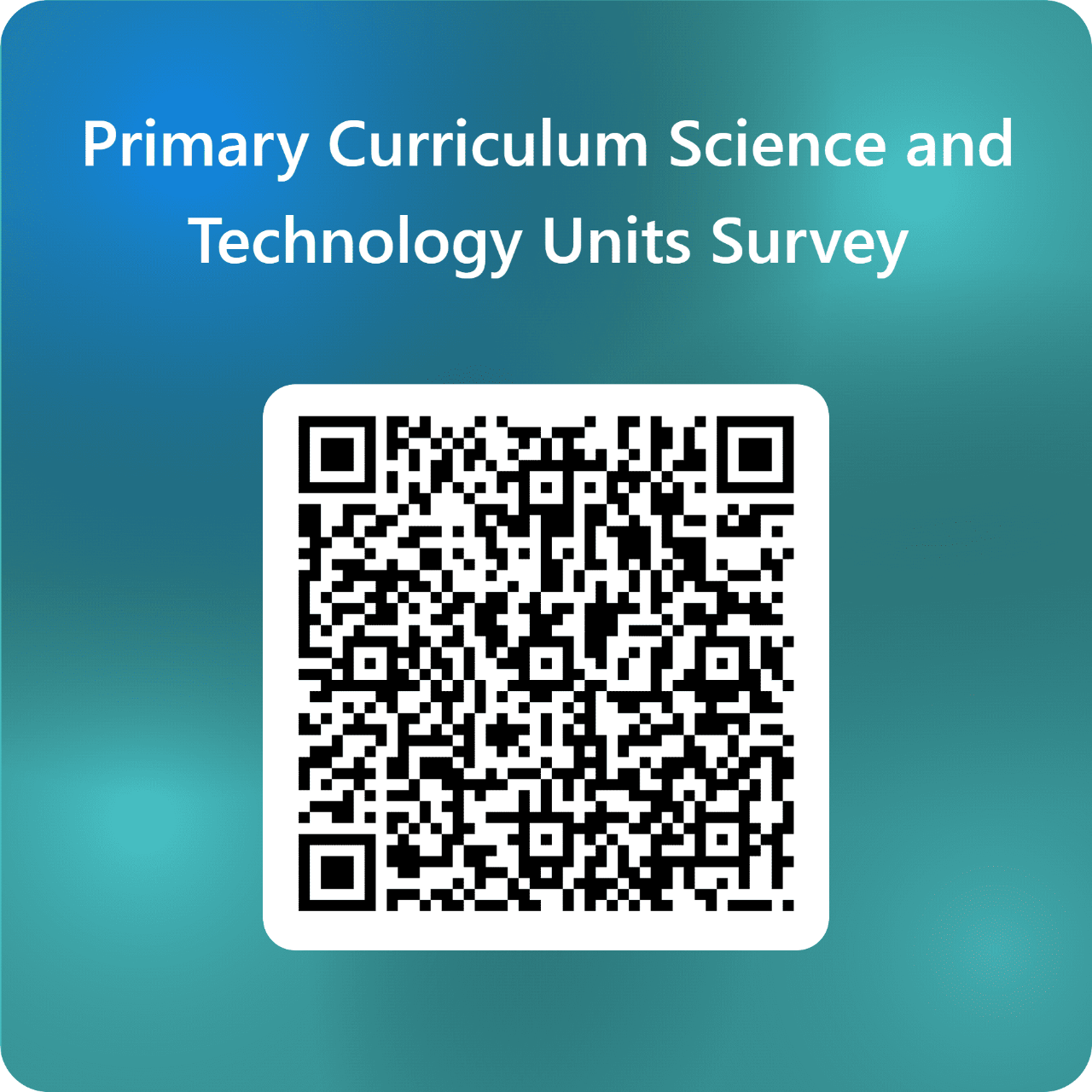 QR code for Science and Technology  K 6 units survey