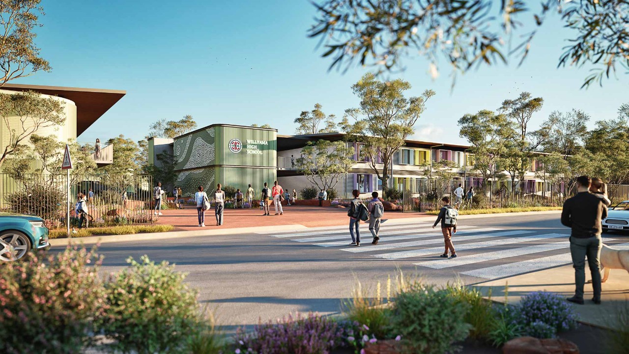 Artists impression of future Willyama High School.