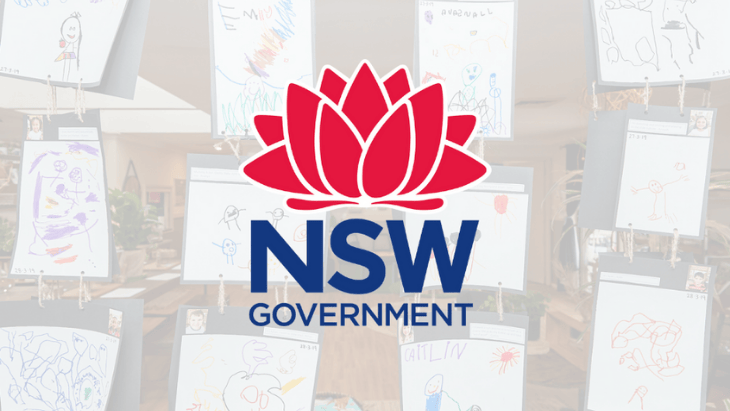Image of the NSW Government logo over images