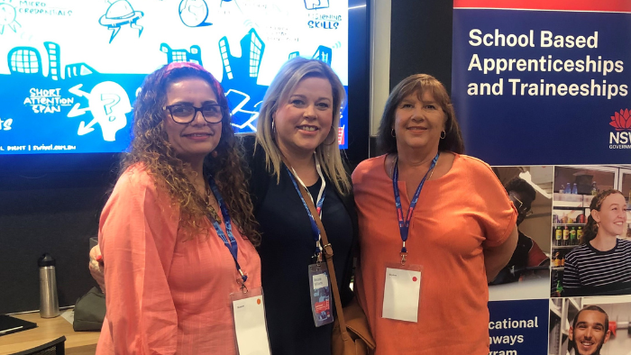 Deavelyn Besterwitch, Melanie Williams and Linda Reardon from Blacktown West group of schools