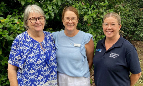 Head Teacher Careers Anne Grieve, SBAT Engagement Officer Tracy Forbes, and School Administrative Officer Richelle Stirrat