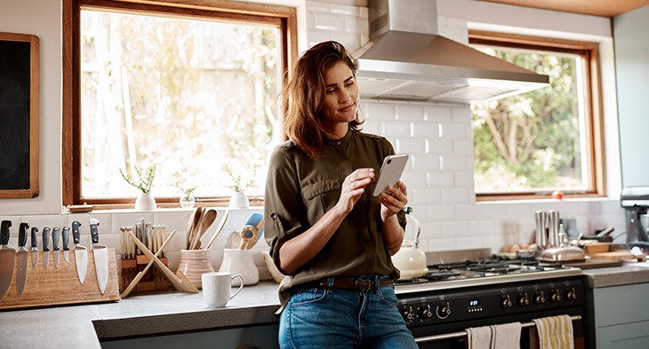 Woman on her phone