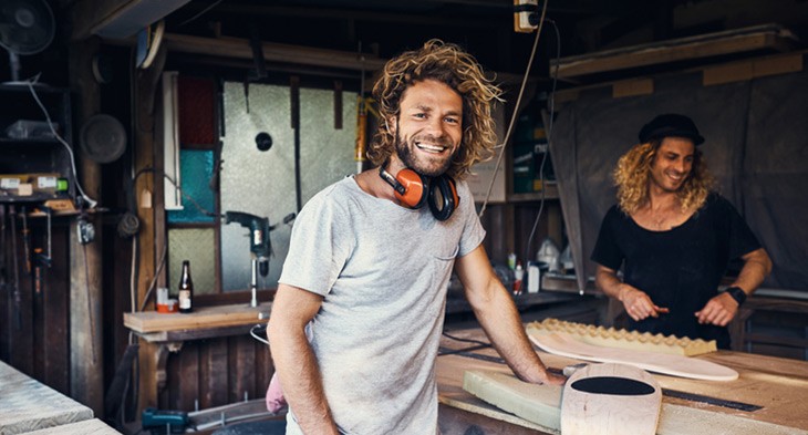Apprentice carpenters.