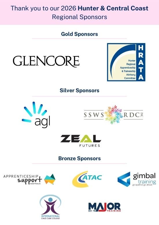 2026 Hunter and Central Coast Regional Sponsors logos