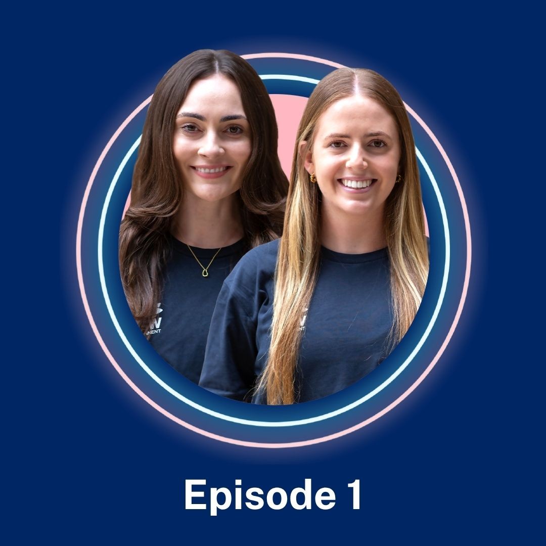 Profile picture of podcast guests, Katie and Maddie