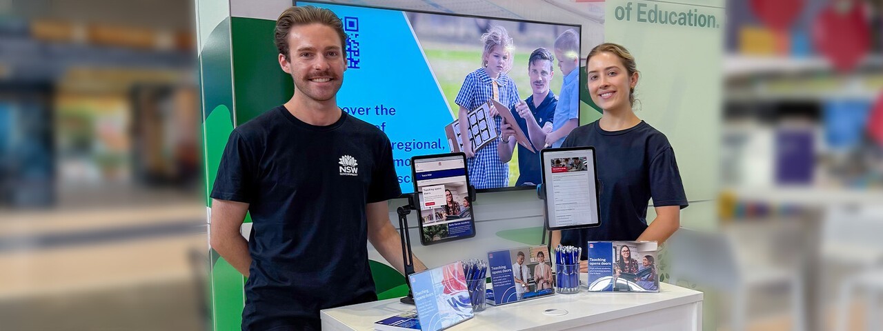 Teach NSW team members at an event.