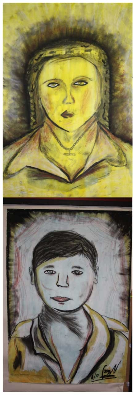 Year 7 sample artworks, Elizabeth Macarthur High School, 2010