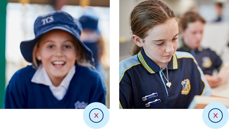 Example student photos
