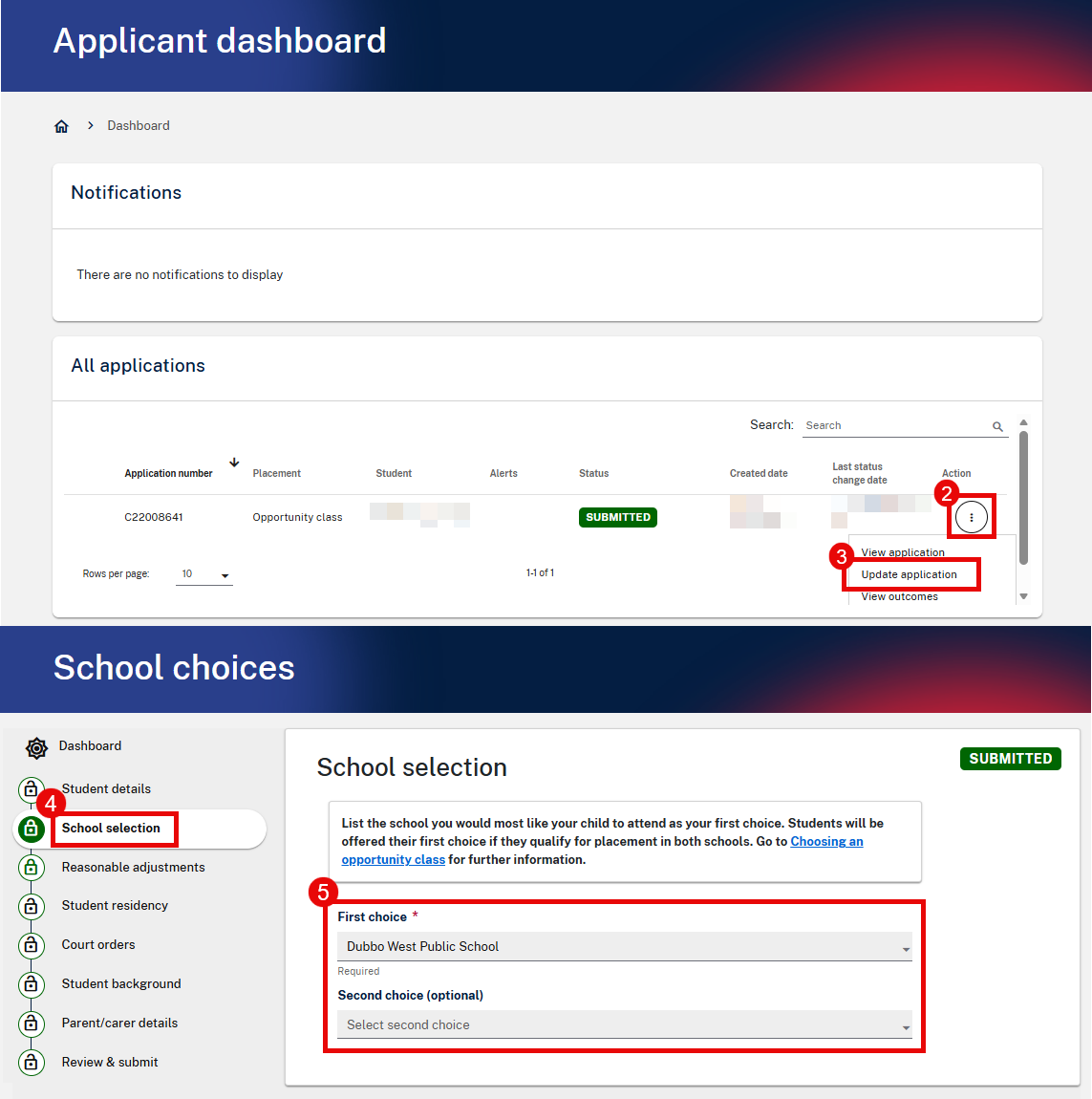 Example screenshot