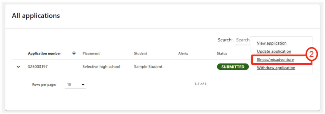 Example screenshot