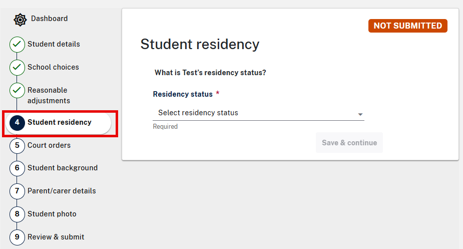 Example screenshot