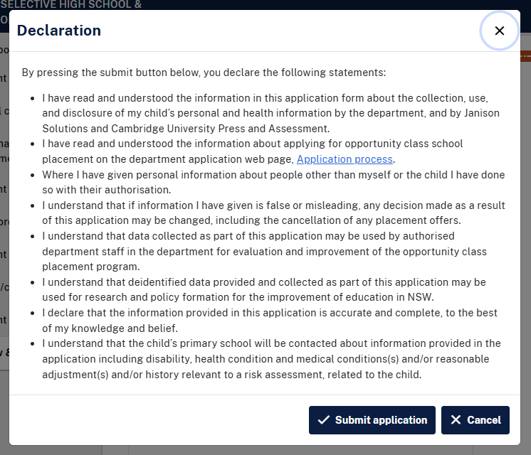 Example screenshot