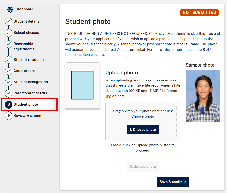 Example screenshot