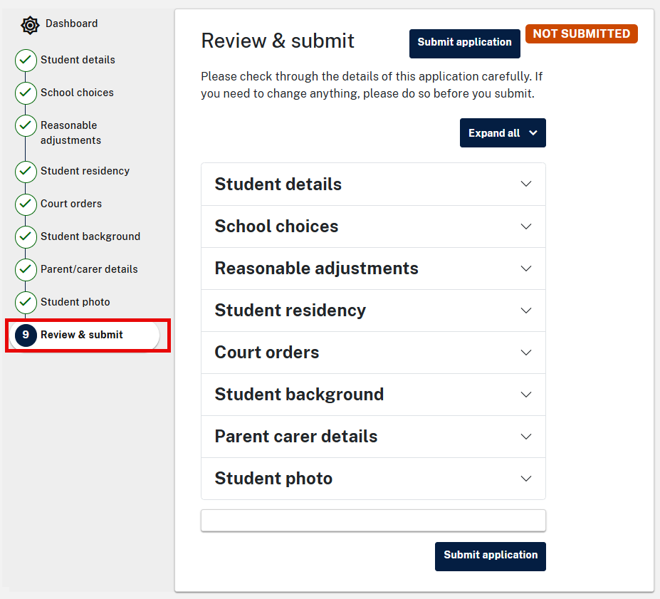 Example screenshot