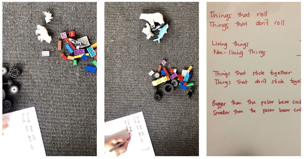 Examples of sorting and recording