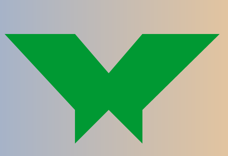 a butterfly made of tangram pieces