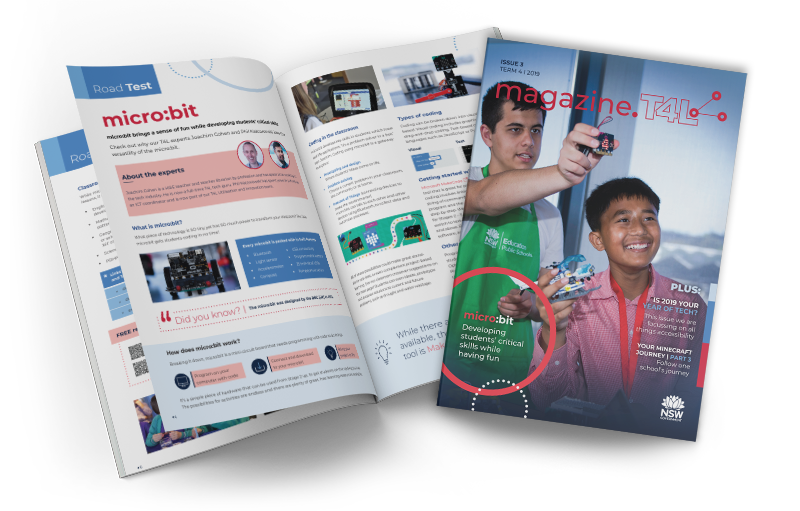 Cover and open page of T4L Magazine issue 3