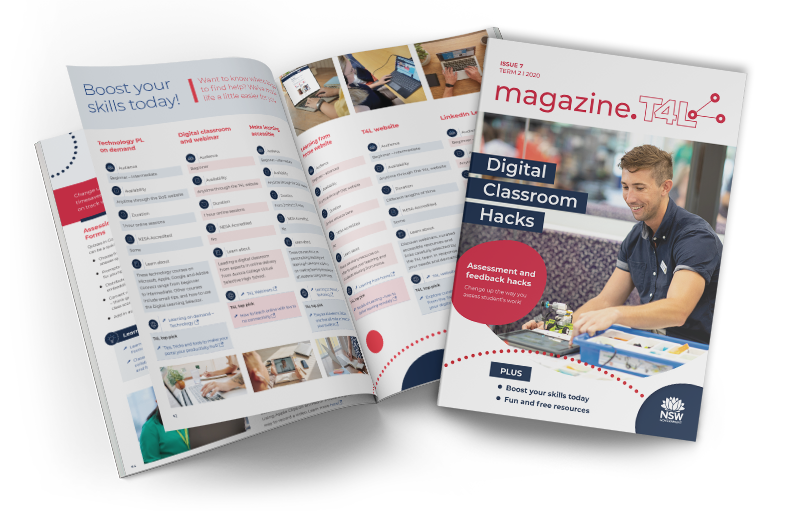 Cover and open page of T4L Magazine issue 7