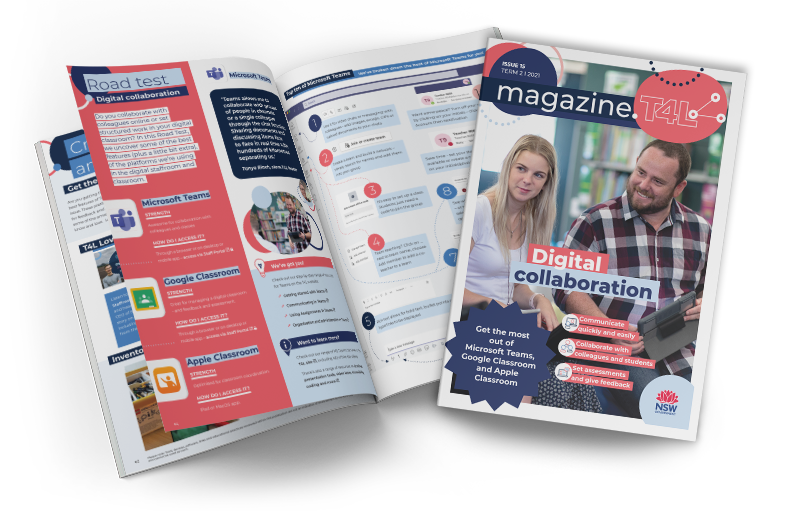 Cover and open page of T4L Magazine issue 15