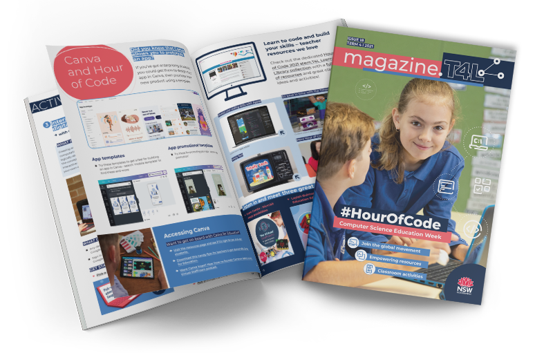 Cover and open page of T4L issue 18