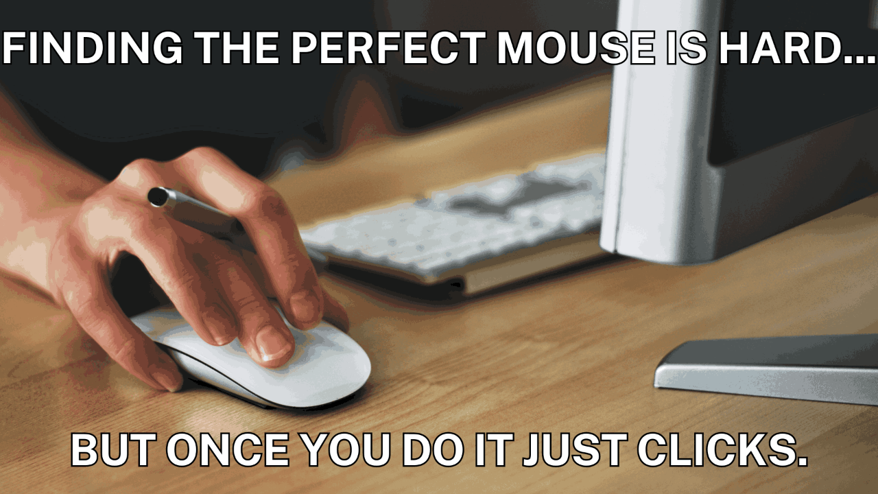 Finding the perfect mouse is hard ... but once you do, it just clicks