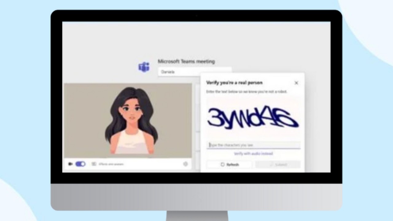 MS teams captcha