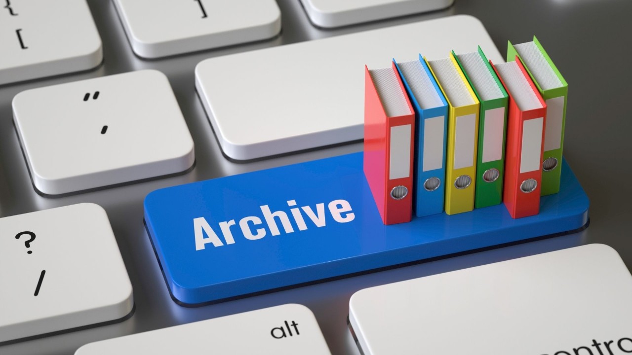 Archive button on keyboard.