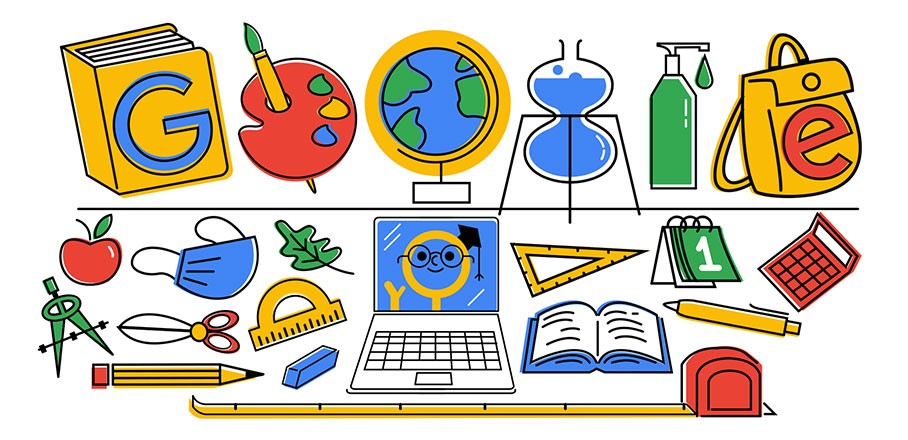 Graphic with the word Google